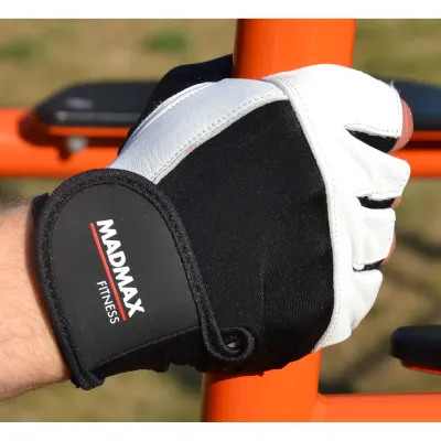 Рукавички для фітнесу MadMax MFG-444 Fitness White XL - 4 - Robinzon.ua