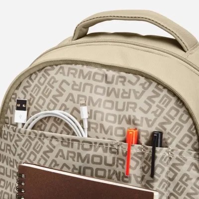 Рюкзак UA Hustle 5.0 Backpack 29L Бежевий 21х51х16 см (1361176-289) - 4 Рюкзак UA Hustle 5.0 Backpack 29L Бежевий 21х51х16 см (1361176-289) - 4 - Robinzon.ua