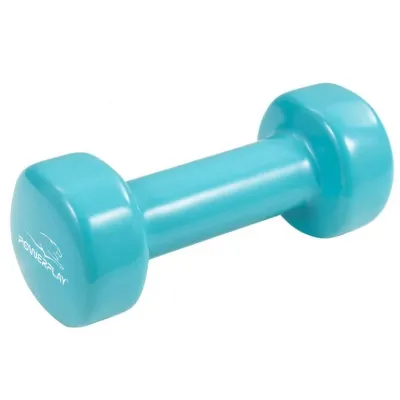 Гантель вінілова PowerPlay  0,5 кг. PP_4103 Блакитна (1шт.) - 2 - Robinzon.ua