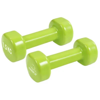 Гантелі вінілові PowerPlay  2 * 1,5 кг. PP_4103 Зелені (2шт. - пара) - 5 - Robinzon.ua