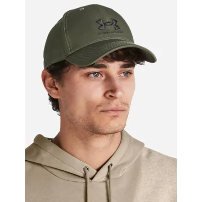 Чоловіча Кепка UA Mens Sportstyle Lockup Adj Оливковий OSFM (1381645-390) - 2 - Robinzon.ua