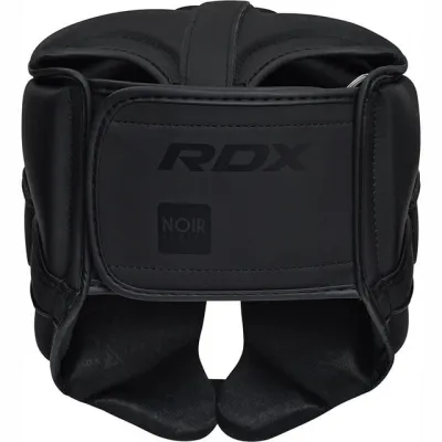 Боксерський шолом RDX T15 Noir Cheek Protector Matte Black  L (капа у комплекті) - 3 - Robinzon.ua