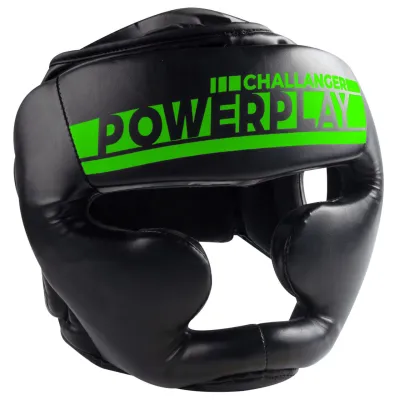 Боксерський шолом тренувальний PowerPlay 3048 Чорно-Зелений L - 2 - Robinzon.ua