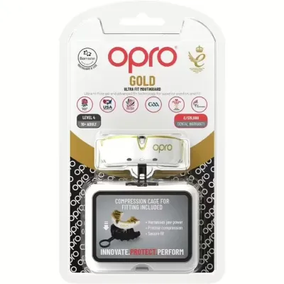 Капа OPRO Gold доросла (вік 11+)  White/Gold (art.102504005) - 2 - Robinzon.ua