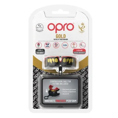 Капа OPRO Gold доросла (вік 11+) JAWS Black/Red (art.102504011) - 3 Капа OPRO Gold доросла (вік 11+) JAWS Black/Red (art.102504011) - 3 - Robinzon.ua