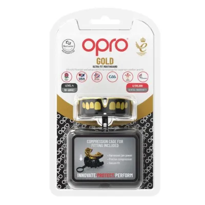 Капа OPRO Gold доросла (вік 11+) Grillz Black/Gold (art.102504012) - 3 Капа OPRO Gold доросла (вік 11+) Grillz Black/Gold (art.102504012) - 3 - Robinzon.ua