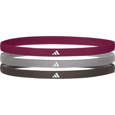 Повязки на голову Adidas Hairbands 3pk Черный, Серый, Бордовый One Size (ADAC-16201-NL) - 1 - Robinzon.ua