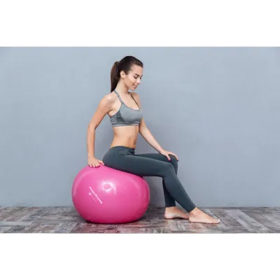 М'яч для фітнесу (фітбол) Power System PS-4012 &Oslash;65 cm PRO Gymball Pink - 3 - Robinzon.ua