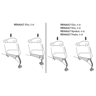 Монтажний комплект Thule 1119 для Renault Clio (mkII) 1999-2005; Symbol (mkI-mkII) 1999-2013 (TH 141119) - 1 Монтажний комплект Thule 1119 для Renault Clio (mkII) 1999-2005; Symbol (mkI-mkII) 1999-2013 (TH 141119) - 1 - Robinzon.ua