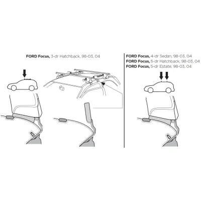 Монтажний комплект Thule 1129 для Ford Focus (mkI)(хетчбэк, седан та універсал) 1998-2004 (TH 141129) - 1 Монтажний комплект Thule 1129 для Ford Focus (mkI)(хетчбэк, седан та універсал) 1998-2004 (TH 141129) - 1 - Robinzon.ua