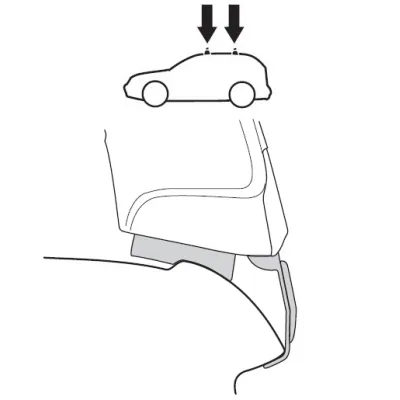 Монтажний комплект Thule 1204 для Mercedes-Benz C-Class (W203)(седан) 2000-2007 (TH 141204) - 1 - Robinzon.ua