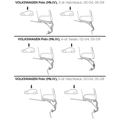 Монтажний комплект Thule 1589 для Volkswagen Polo (mk IV)(хетчбек і седан) 2002-2009 (TH 141589) - 1 Монтажний комплект Thule 1589 для Volkswagen Polo (mk IV)(хетчбек і седан) 2002-2009 (TH 141589) - 1 - Robinzon.ua