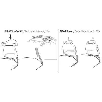 Монтажный комплект Thule 1707 для Seat Leon (mkIII)(хетчбек) 2012-2020 (TH 141707) - 1 Монтажный комплект Thule 1707 для Seat Leon (mkIII)(хетчбек) 2012-2020 (TH 141707) - 1 - Robinzon.ua