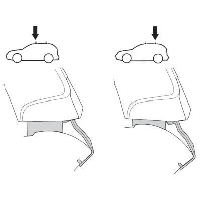 Монтажний комплект Thule 1822 для Renault Twingo (mkIII) 2014→ (TH 141822) - 1 - Robinzon.ua