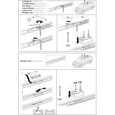 Монтажный комплект Thule 3035 для Peugeot 806/807; Citroen Evasion/C8; Lancia Zeta/Phedra; Fiat Ulysse (mkI-mkII) 1994-2010 (TH 183035) - 1 Монтажный комплект Thule 3035 для Peugeot 806/807; Citroen Evasion/C8; Lancia Zeta/Phedra; Fiat Ulysse (mkI-mkII) 1994-2010 (TH 183035) - 1 - Robinzon.ua