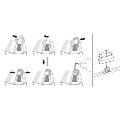 Монтажный комплект Thule 3043 для Toyota HiAce (mkIV-mkV) 1996-2006; 2007→ (TH 183043) - 1 Монтажный комплект Thule 3043 для Toyota HiAce (mkIV-mkV) 1996-2006; 2007→ (TH 183043) - 1 - Robinzon.ua