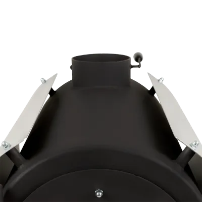 Піч дров'яна опалювальна DS Classic з кожухом срібний - 3 - Robinzon.ua