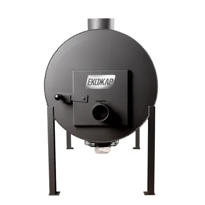 Дров'яна піч буржуйка Екожар Про 1000 Плюс з вбудованим вентилятором - 1 - Robinzon.ua
