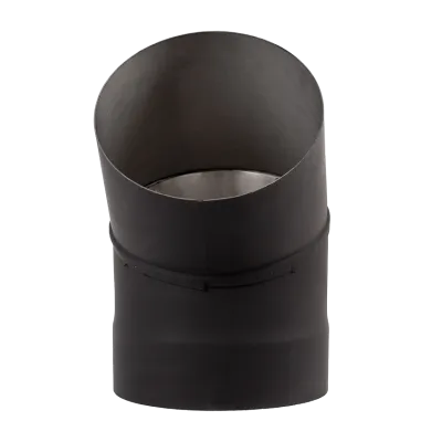 Коліно нержавіюче пофарбоване чорне 45°, діаметр 160мм, товщина 1мм - 1 - Robinzon.ua