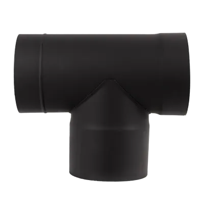 Трійник нержавіючий пофарбований чорного кольору 90°, діаметр 160мм, товщина 1мм - 2 - Robinzon.ua