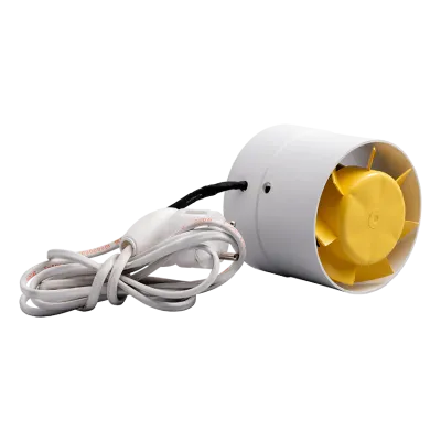 Вентилятор для теплообмінника діаметром 100 мм витяжний канальний Домовент 100 ВКО пластиковий - 1 - Robinzon.ua