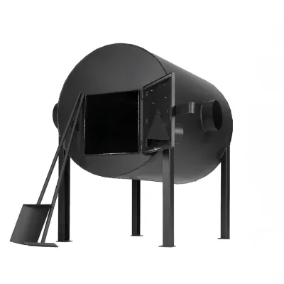 Дров'яна піч буржуйка Екожар Про 500 горизонтальна - 2 - Robinzon.ua