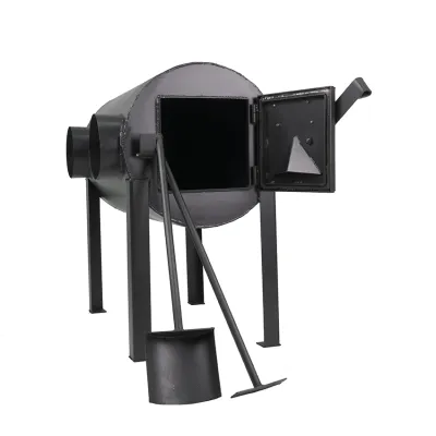 Дров'яна піч буржуйка Екожар Про 203 горизонтальна - 4 - Robinzon.ua