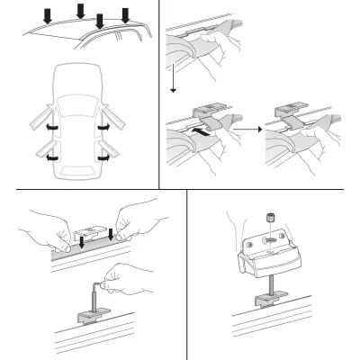 Монтажний комплект Thule 3110 для Fiat Punto (mkII)(5-дв. хетчбек) 1999-2011 (TH 183110) - 1 - Robinzon.ua