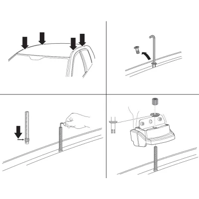 Монтажний комплект Thule 3129 для Volkswagen Amarok (mkI)(4-дв.)(base version) 2013→ (TH 183129) - 1 - Robinzon.ua