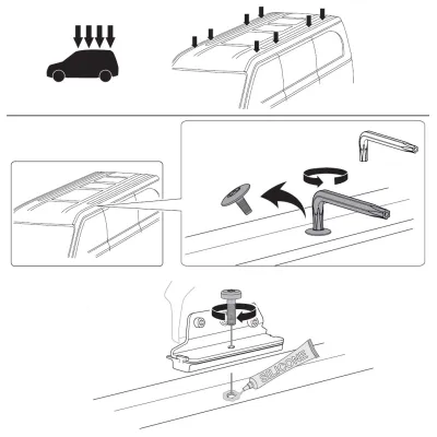 Монтажный комплект Thule 3139 для Renault Trafic (mkIII); Fiat Talento (mkII); Nissan NV300 (mkI) 2014→; Opel Vivaro (mkII)(B) 2014-2018 (TH 183139) - 1 Монтажный комплект Thule 3139 для Renault Trafic (mkIII); Fiat Talento (mkII); Nissan NV300 (mkI) 2014→; Opel Vivaro (mkII)(B) 2014-2018 (TH 183139) - 1 - Robinzon.ua