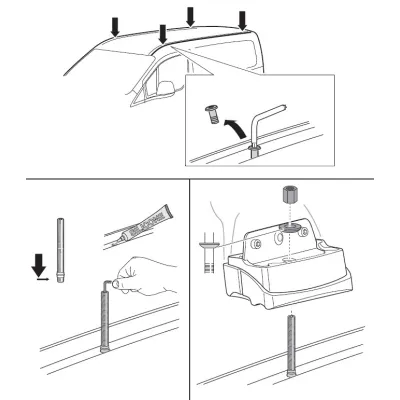 Монтажный комплект Thule 3140 для Ford Transit/Tourneo Courier (mkI) 2014→ (TH 183140) - 1 Монтажный комплект Thule 3140 для Ford Transit/Tourneo Courier (mkI) 2014→ (TH 183140) - 1 - Robinzon.ua