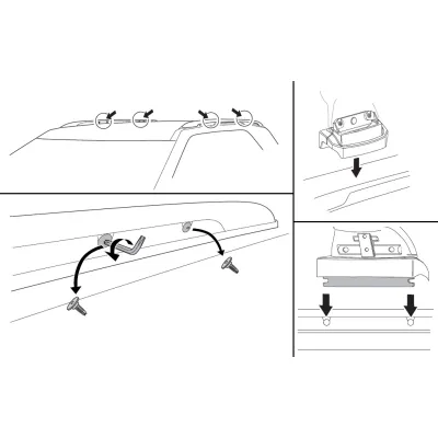 Монтажний комплект Thule 3151 для Ford Explorer (mkV) 2016-2019 (TH 183151) - 1 - Robinzon.ua