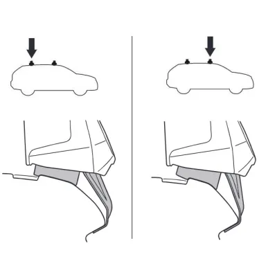 Монтажный комплект Thule 5007 для Fiat 500X (mkI) 2015→ (TH 145007) - 1 - Robinzon.ua