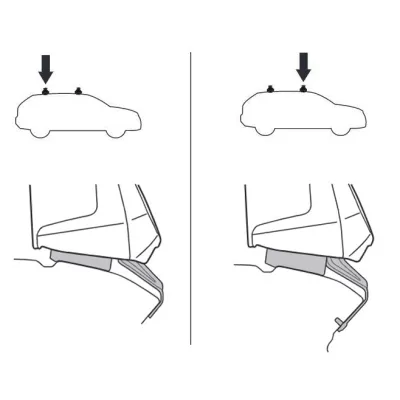 Монтажный комплект Thule 5008 для Fiat Punto/Grande/Evo (mkIII)(5-дв. хетчбек) 2005→ (TH 145008) - 1 - Robinzon.ua