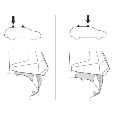 Монтажный комплект Thule 5020 для Ford Mondeo (седан и хетчбэк)(mkV) 2015→ (TH 145020) - 1 - Robinzon.ua