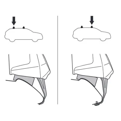 Монтажний комплект Thule 5022 для Volkswagen Up!; Skoda Citigo; Seat Mii (mkI) 2012→ (TH 145022) - 1 - Robinzon.ua