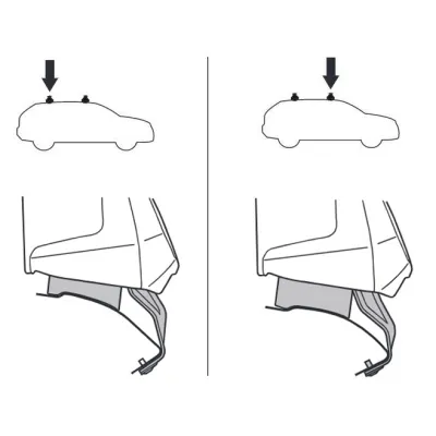 Монтажный комплект Thule 5027 для Audi A4/S4 (mkV)(B9)(седан) 2016→ (TH 145027) - 1 - Robinzon.ua