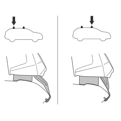 Монтажный комплект Thule 5049 для Porsche Panamera (mkII)(лифтбек) 2017→ (TH 145049) - 1 - Robinzon.ua