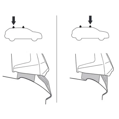 Монтажный комплект Thule 5073 для Nissan Micra (K14)(mkV) 2017→ (TH 145073) - 1 - Robinzon.ua