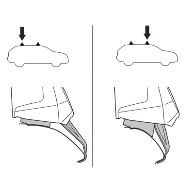 Монтажный комплект Thule 5127 для Nissan Leaf (mkI-mkII) 2010→ (TH 145127) - 1 - Robinzon.ua