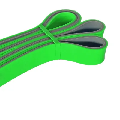 Эспандер-петля (резинка для фитнеса и кроссфита) PowerPlay 4116 Double Colors Зелено/Серая (16-32 кг) - 2 - Robinzon.ua