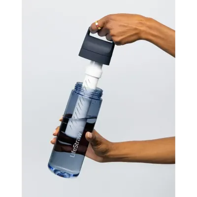 Пляшка-фільтр для води LifeStraw Go Filter Bottle, 1 л, Laguna Teal (LSW LGV41LTLWW) - 3 - Robinzon.ua
