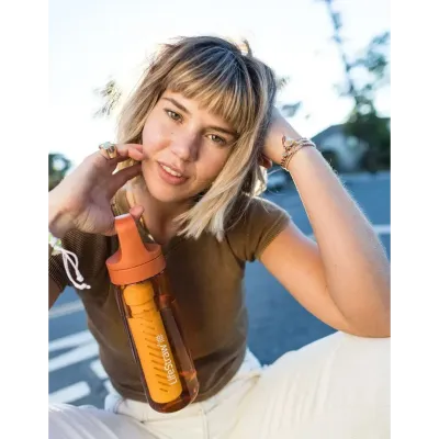 Пляшка-фільтр для води LifeStraw Go Filter Bottle, 1 л, Laguna Teal (LSW LGV41LTLWW) - 7 - Robinzon.ua