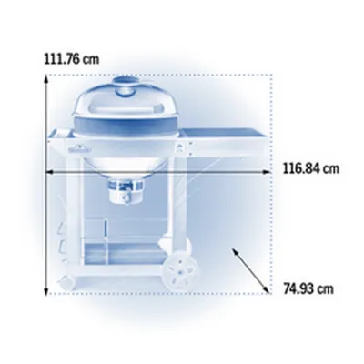 Угольный гриль 57 см Napoleon PRO Kettle CART PRO22K-CART-3. - 6 - Robinzon.ua