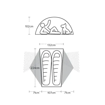 Намет Big Agnes Copper Spur HV UL2 Bikepack Gray - 5 - Robinzon.ua