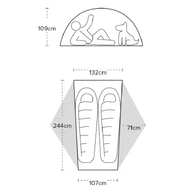Намет Big Agnes Copper Spur HV UL2 Long Orange - 6 - Robinzon.ua