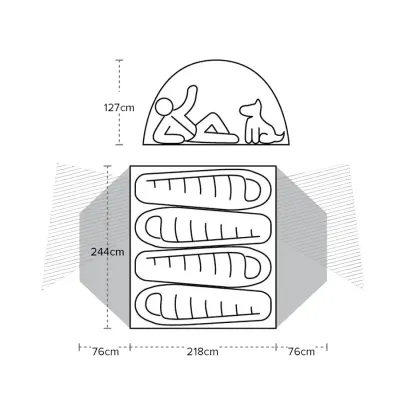 Намет Big Agnes Copper Spur HV UL4 Olive green - 5 - Robinzon.ua