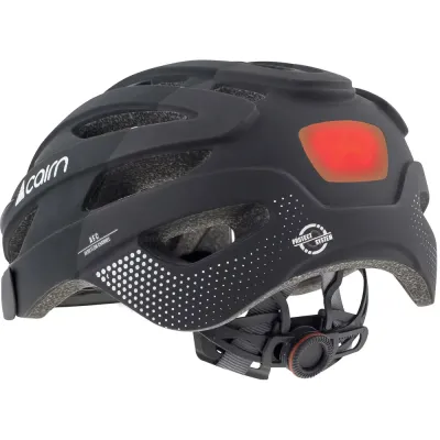 Велошолом Cairn Fusion LED USB, Full black, 51-55, S (0300550-02-51-55) - 1 - Robinzon.ua