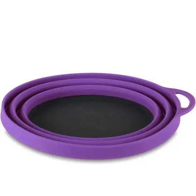 Lifeventure тарілка Silicone Ellipse Bowl purple - 2 - Robinzon.ua
