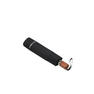 Парасоля автоматична WOOD CLASSIC S BLACK - 1 - Robinzon.ua